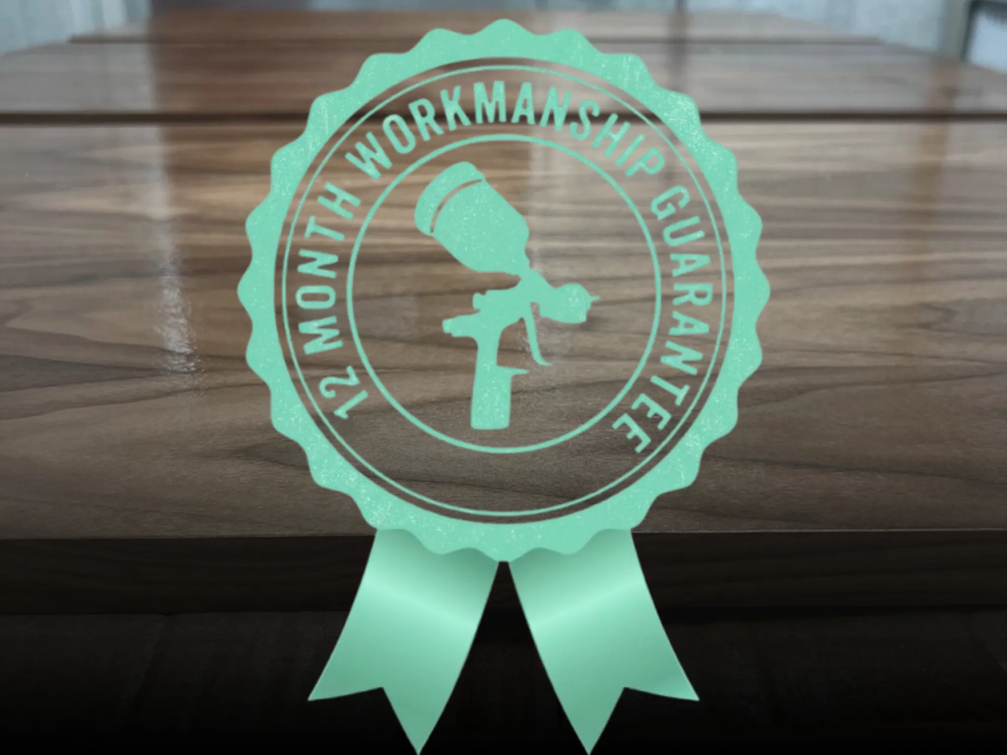 Signed workmanship guarantee document