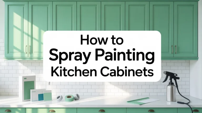 Spray Painting Kitchen Cabinets