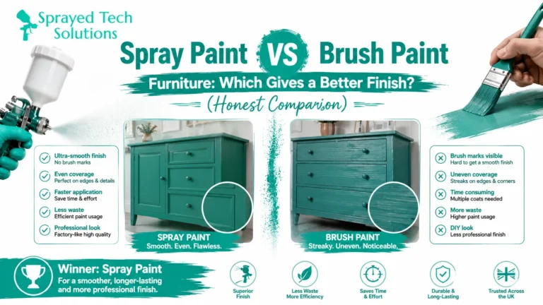 Spray Paint vs Brush Paint Furniture