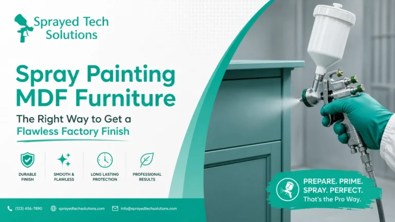 Spray Painting MDF Furniture